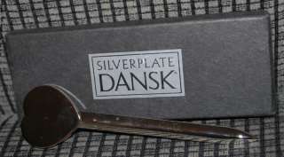 DANSK Silverplate Heart Letter Opener NEW BOX Engrave  