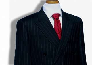 New Daniele Navy Stripe Men Double Breasted Dress Suit  