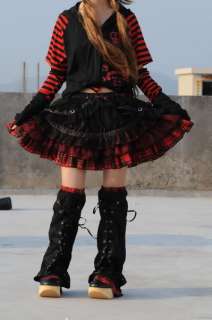 Nana Dolly Punk Rock Nana Mini Skirt+leg warmer Red  
