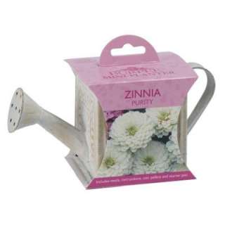 Burpee Zinnia Purity Mini Planter 93618  