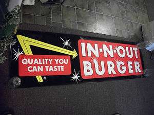 REALLY NICE VINTAGE IN N OUT URGE BUMPER STICKER POSTER  