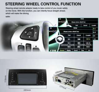 Car Monitor GPS Video Radio Navigation DVD Player for BMW 5 Series E39 