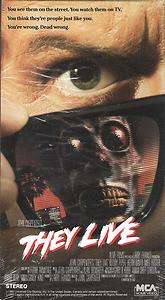 They Live (VHS, 1990) NEW,FACTORY SEALED,DIGITAL DOLBY 047897808432 