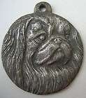 love my pekingese dog 1982 rawcliffe pewter medal returns