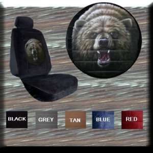 NEW FIERCE GRIZZLY BEAR CAR TRUCK SUV SEAT COVERS pp  