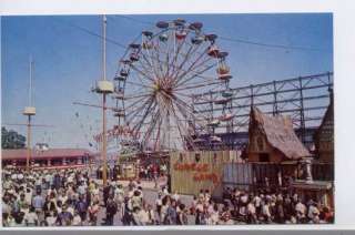 Palisades Park NJ Amusement Giant Wheel Postcard  