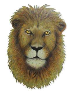 Majestic Lion~Hand Crafted Steel Mask Mexico Metal Art  