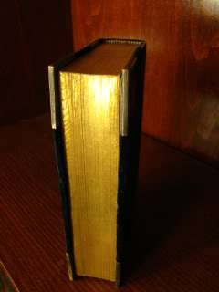 VELVET BINDING 1834 German COMMON PRAYER BOOK Dark Blue RARE Gilded 