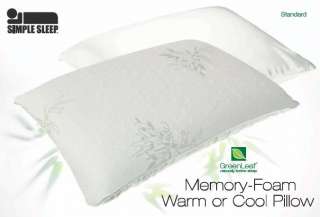 Dual Comfort Memory Foam Warm or Cool Pillow  