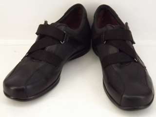 Womens shoes black leather comfort Kumfs 38 8 M loafers work  