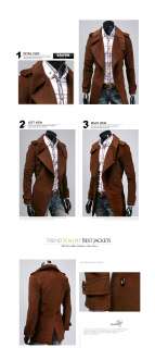 BH019 Mans Casual luxury Long Double Cashmere coat  