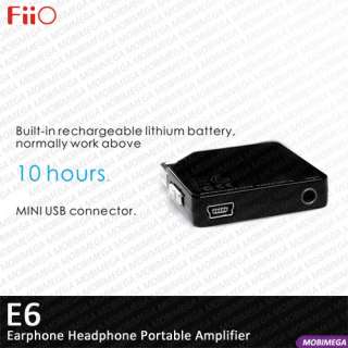 FiiO E6 Tiny Slim Earphone Headphone Portable Amplifier  