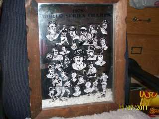Yankees 1978 World Championship Mirror Memborbilia  