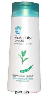 Shokubutsu Monogatari Shower Cream Green Tea 99% Plants  
