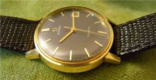 Vintage 1968 17 Jewel Omega Seamaster Geneve Gold Plate Wristwatch 