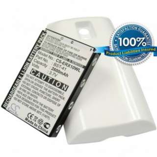 EXTENDED POWER BATTERY FOR SONY ERICSSON X10 X 10 WHITE  