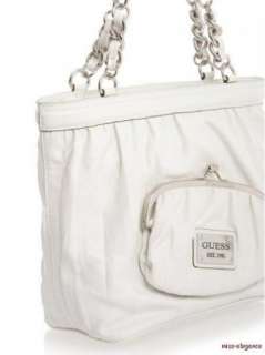 NWT GUESS Boutique Handbag Purse bag white tote New guess  