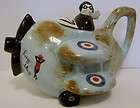 Carlton Ware Lucy May Airplane Novelty Teapot   L/E