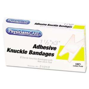 Acme United Elastic Knuckle Adhesive Bandages, 4 x 2 1/2 x 5/8, Eight 