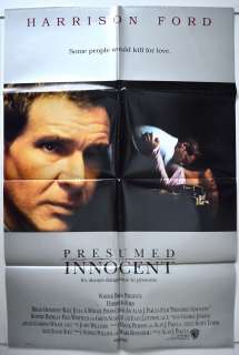 PRESUMED INNOCENT (1990) Original One Sheet Film Poster   Harrison 