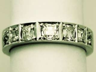 fine 1.62 carat diamond and 18ct white gold half eternity ring; part 