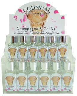 Wholesale Joblot of 24 Colonial Champagne & Confetti Scented Refresher 
