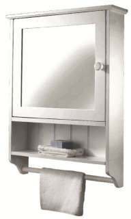 Croydex Hamble Self Assembly Single Mirror Wall Cabinet  