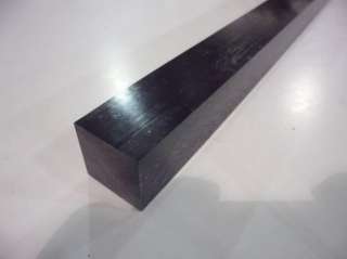 Acetal   Delrin Plate Square Bar 1.25 x 1.25 x 41   Black  
