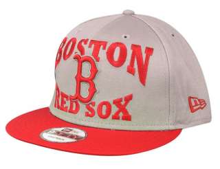   NEW ERA 9FIFTY CAP SNAPBACK BOSTON RED SOX GREY RED GORRA GRIS 