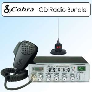Cobra 29 WXNWST Nightwatch Illuminated Display Mobile CB Radio Bundle 