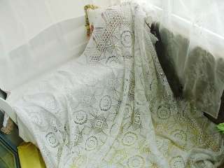 Gorgeous Handcrochet Cotton Large Table cloth/Bedspread  