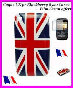   COQUE BLACKBERRY 8520 CURVE ,UK,ANGLAIS,ANGLETERRE+FILM