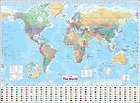Collins World Wall Paper Map NEW PB 0007326874 GDN