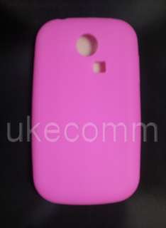 PINK SILICONE CASE COVER for SAMSUNG S3350 Chat 335  