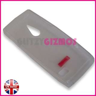 CLEAR SILICONE GEL COVER CASE FOR SONY ERICSSON ELM  