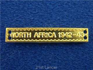 WW2 AFRICA CAMPAIGN RIBBON CLASP NORTH AFRICA BAR  