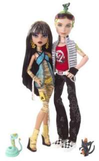 Monster High Cleo De Nile and Deuce Gorgon Doll Set Toys   Dolls 