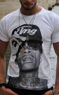   Tee Shirt WIZ KHALIFA Lil Wayne Kanye West Disp S M L