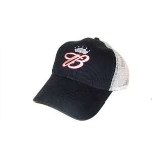  Budweiser Game Time Adjustable Black & White Mesh Back Hat 