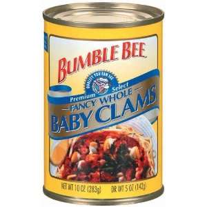   Bee Whole Baby Clams   12 Pack  Grocery & Gourmet Food