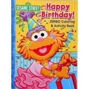  Sesame Street Coloring Book Happy Birthday Featuring 