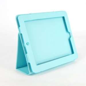  Apple iPad Stand Leather Case Cover Holder Blue 