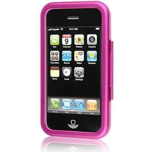  Apple 3G iPhone/ iPhone 3GS Hot Pink Aluminum Metal Hard Case 