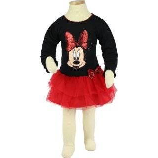 Disney Minnie Mouse Toddler Girls Sequin & Tulle Dress Sizes 2T 4T
