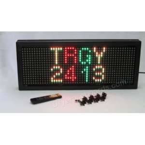  Tri Color LED Indoor/Outdoor Programmable Scrolling Sign 