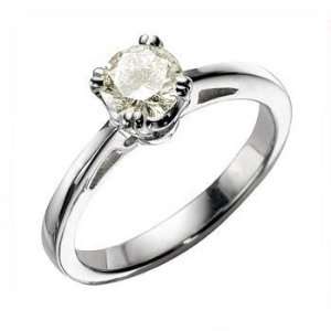  .36ct Yellow Diamond Solitaire Engagement Ring 14k Gold 