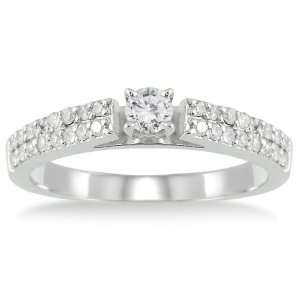   Carat Diamond Engagement Ring in 10K White Gold SZUL Jewelry
