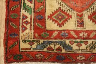   Muted Tribal Meshkin Runner Persian Wool Oriental Area Rug Carpet 4x12