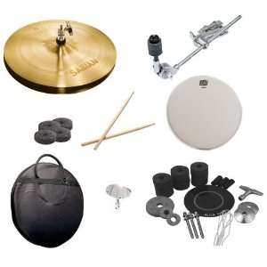   Kit, Cymbal Bag, Snare Head, Drumsticks, Drum Key, and Cymbal Felts