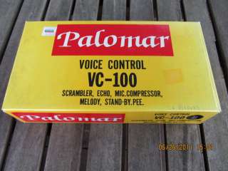 PALOMAR VC 100 VOICE CONTROL BOX FOR CB RADIO  